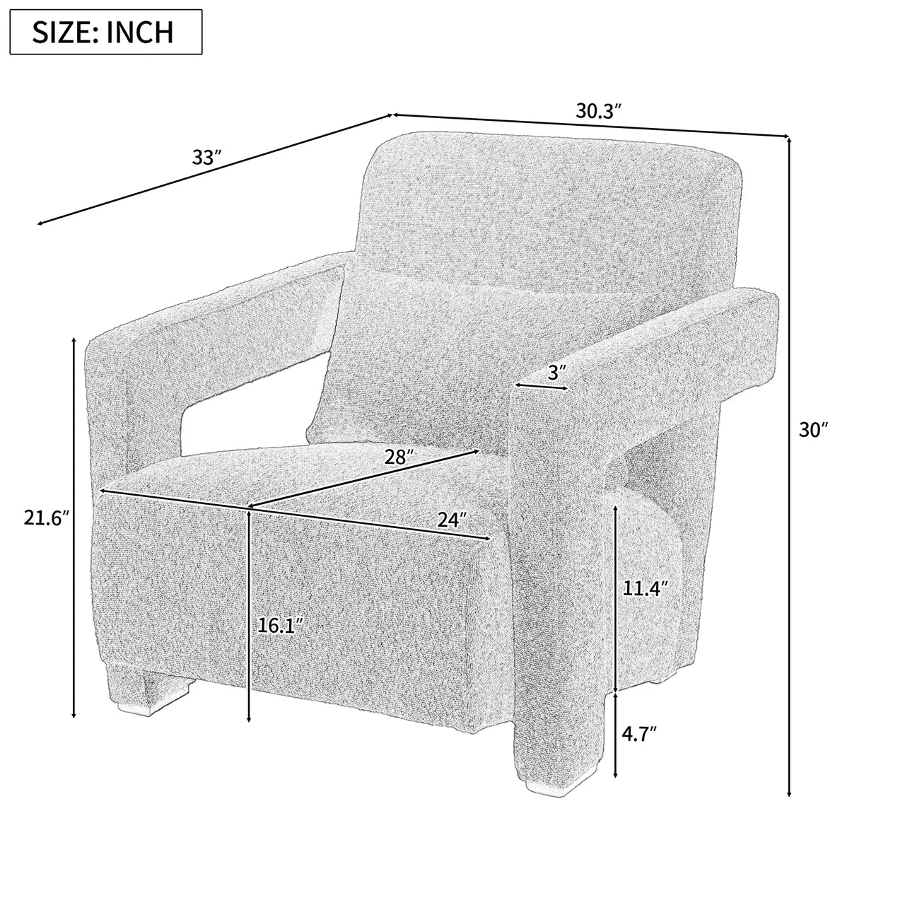 CAELUM 30" Chair