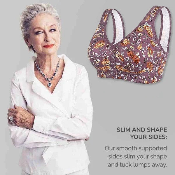🌸 UBRAS 2024 Neuer Plus-Size-BH mit Frontverschluss und Blumenmuster 🌸