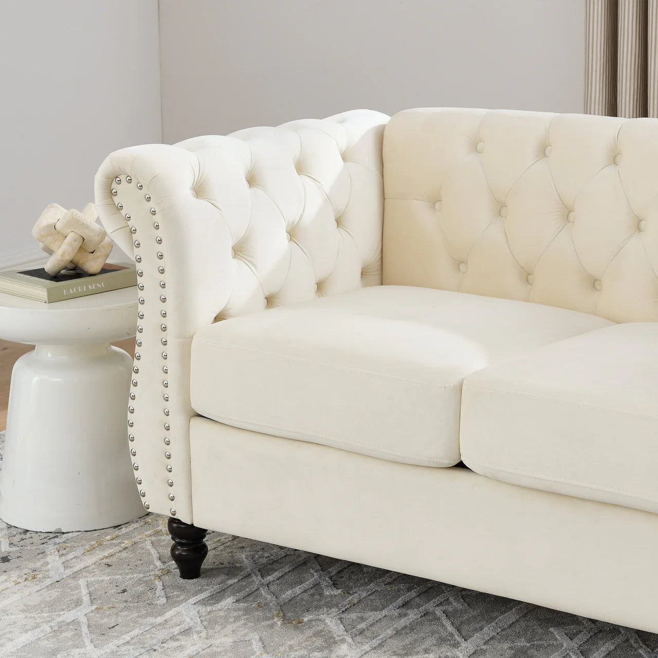 ROSALIND 80" Chesterfield Sofa Set