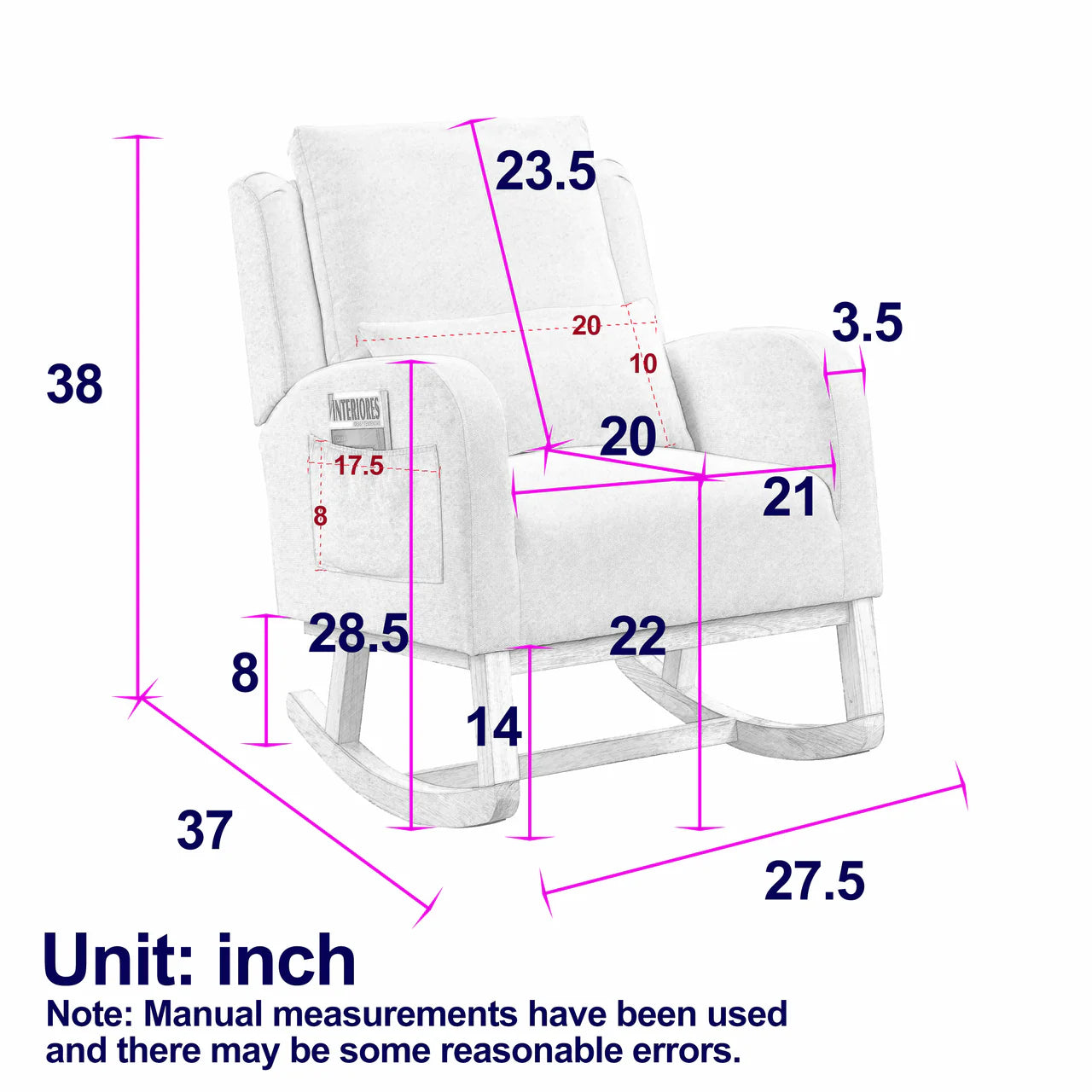 CELESTIA 27.5" Rocking Chair