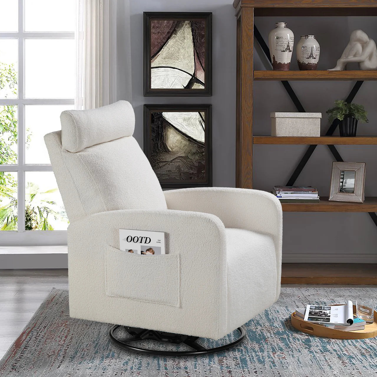 RHEA 36" Swivel Recliner Chair