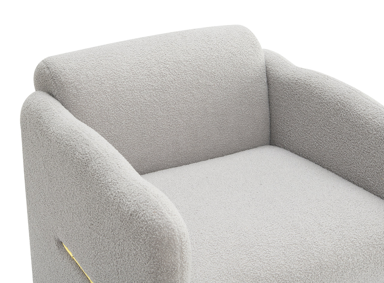 VALEN 28" Chair - Teddy Light Gray