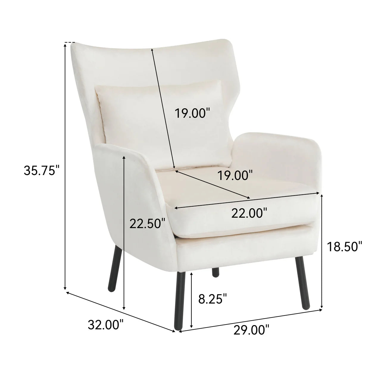 DRACO 29" Modern Chair