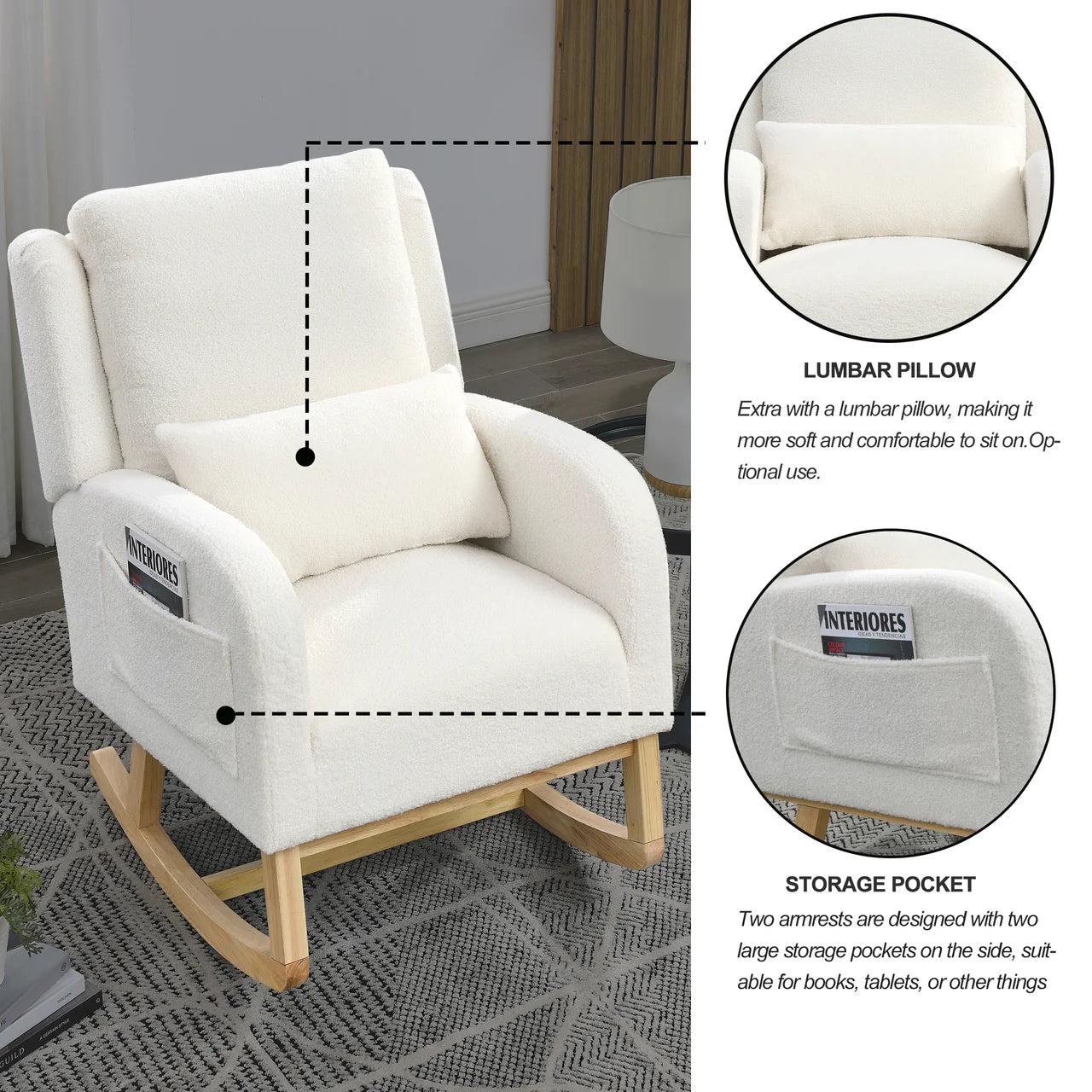 CELESTIA 27.5" Rocking Chair