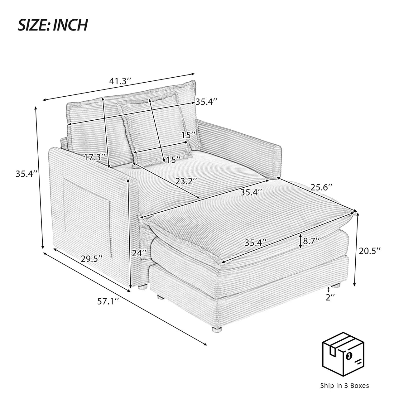 ZENVORIS 41" Chair