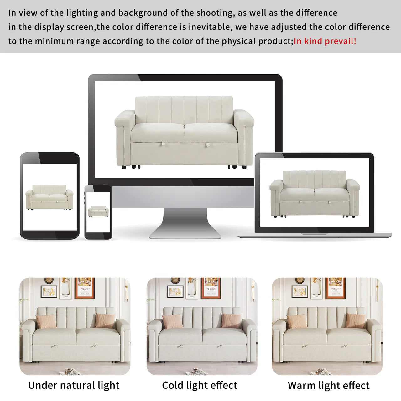FREXOL 63" Sofa