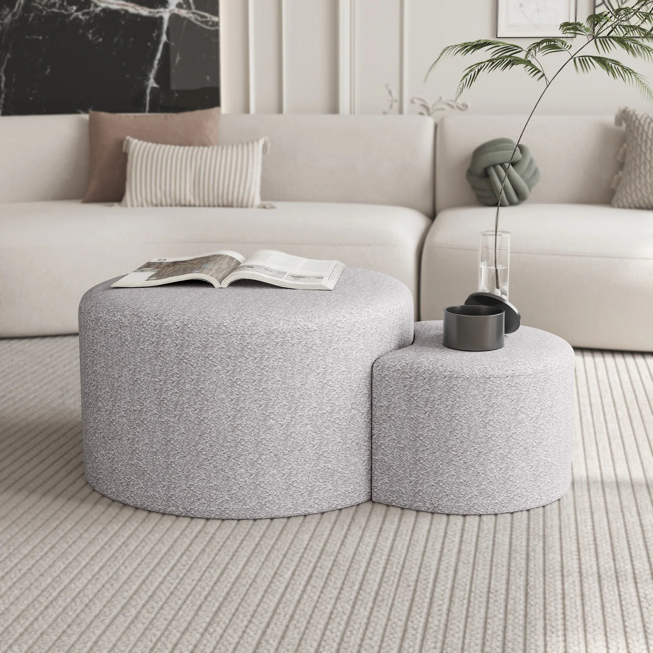 FYNTRIX 27" Coffee Table Set of 2
