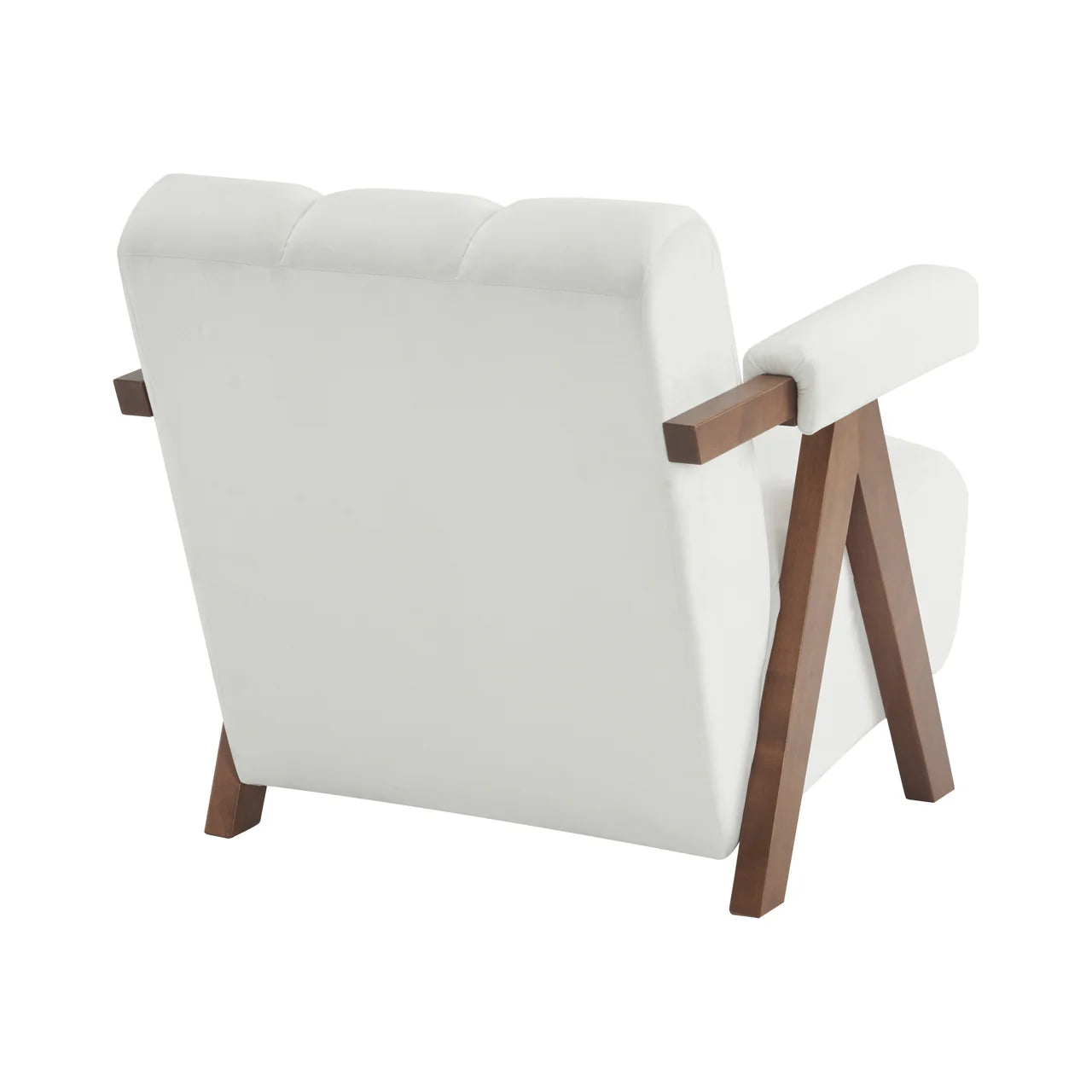 CALYPSO 29" Modern Chair - Ivory Velvet