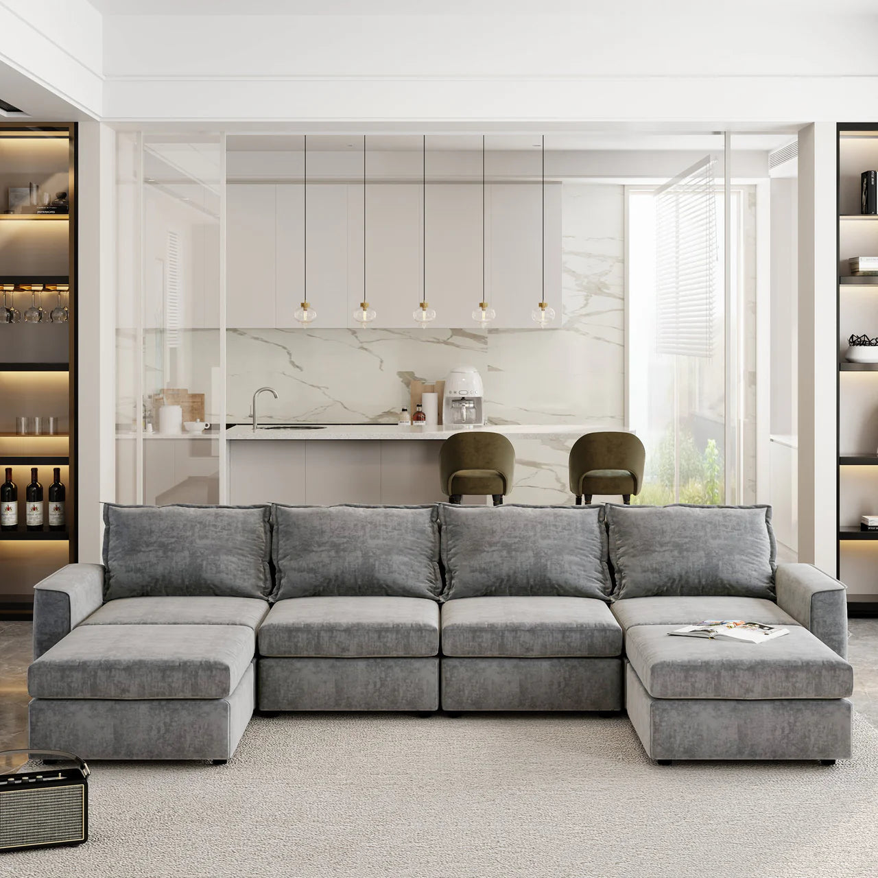JASPER 115" Sectional Sofa