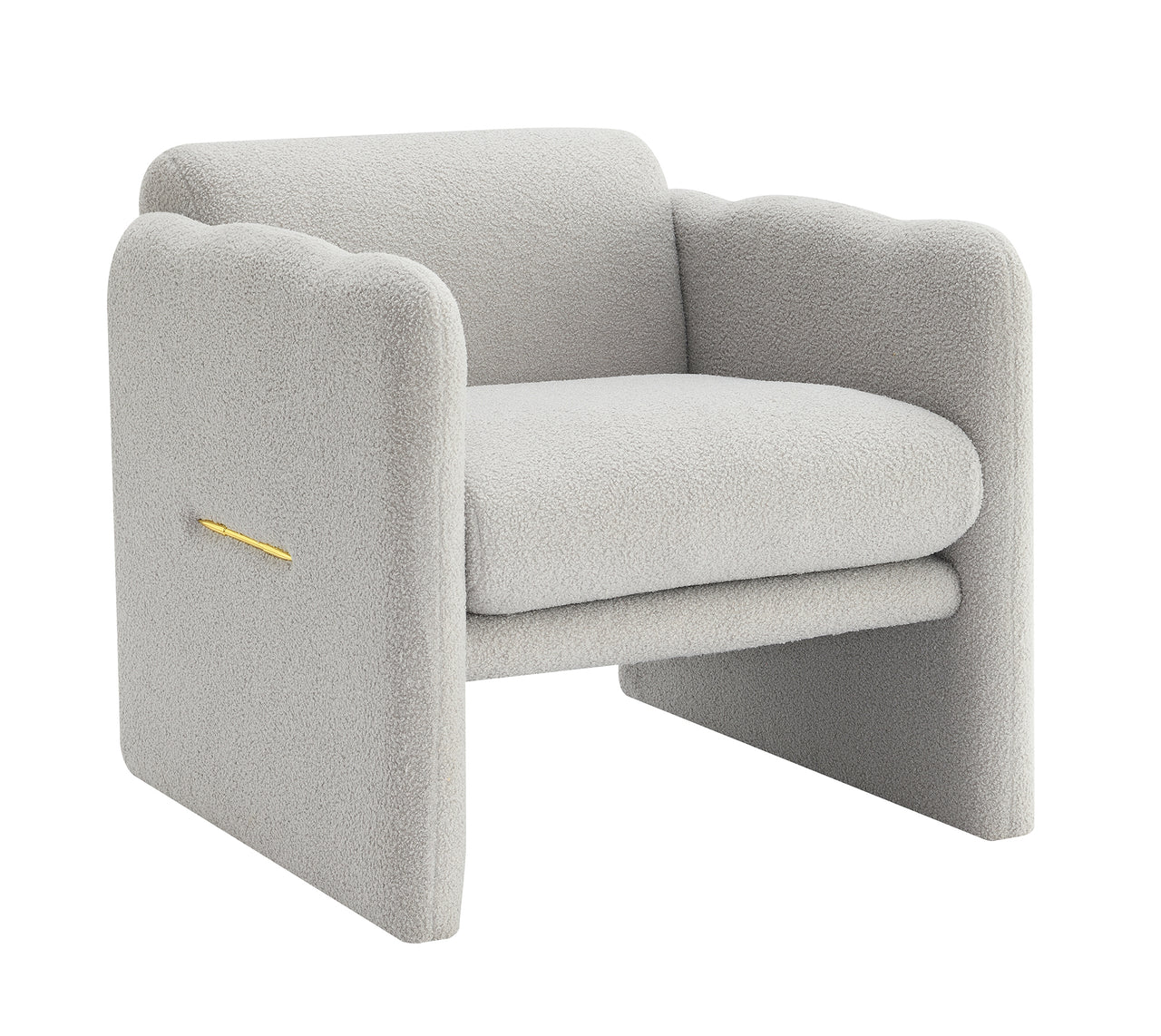 VALEN 28" Chair - Teddy Light Gray