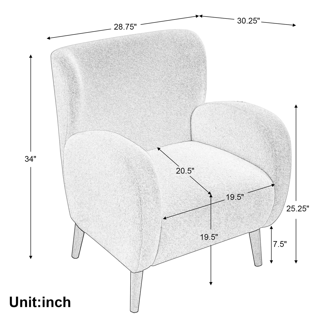 GALATEA 29" Chair