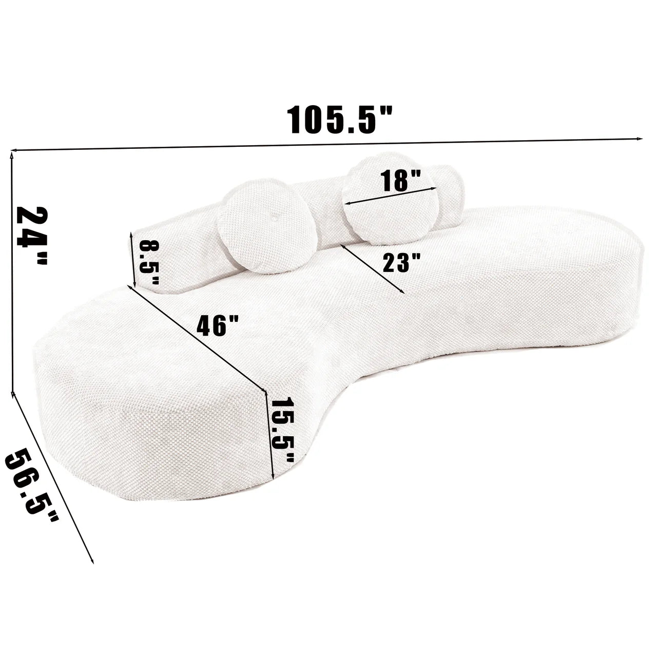QYVONX 105" Sofa