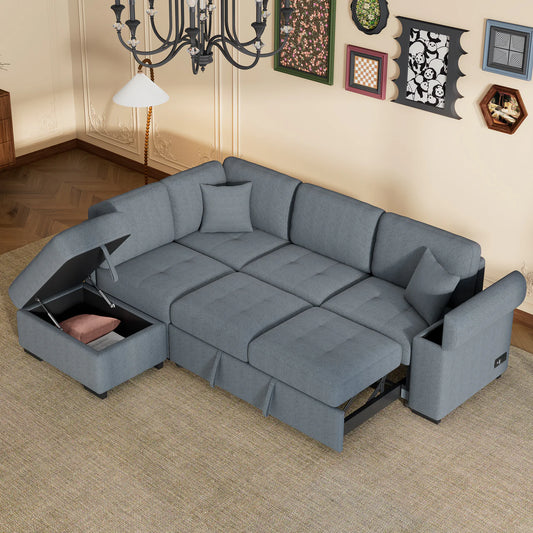 TYCHO 85" Sectional Sofa Bed