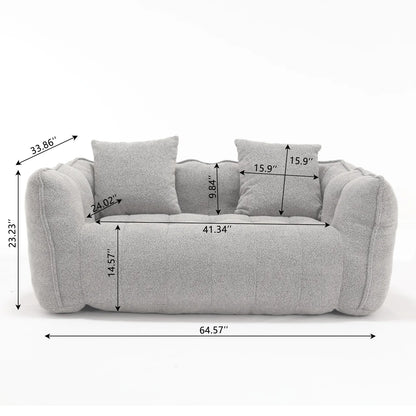 ALINA 66" Bean Bag Loveseat