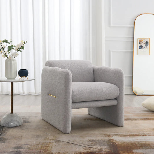 VALEN 28" Chair - Teddy Light Gray